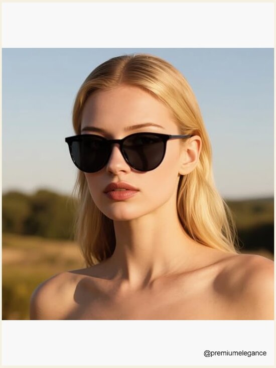 3 Pack Retro Round Polarized Sunglasses for Women UV Protection